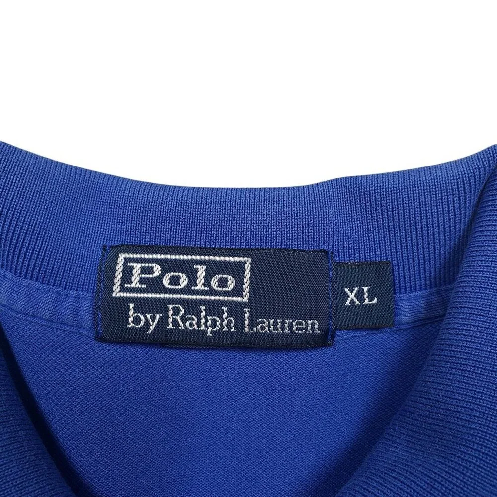 Polo Ralph Lauren Polo Shirt Mens XL Blue‎ Embroidered Logo Short Sleeve